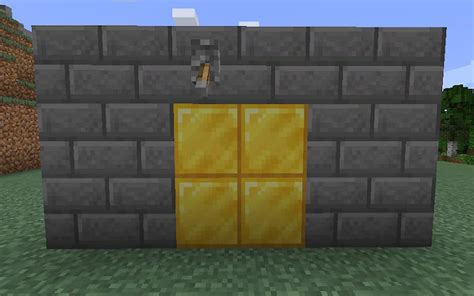A sticky piston is a variant of the piston that can additonally pull most blocks when it retracts. . How to make a piston door in minecraft